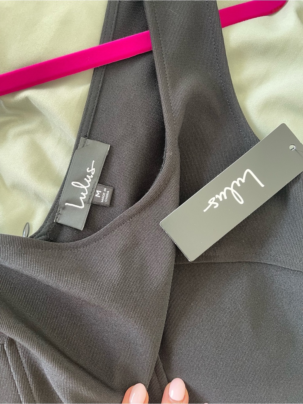 Lulus Black Ruffle-Hem Dress - Picture 3 of 3